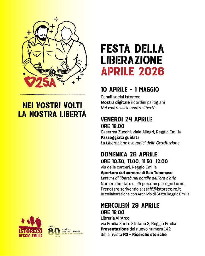 locandina evento festa della liberazione 2026