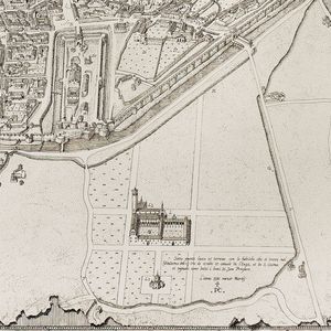 Prospero Camuncoli - Veduta di Reggio: dettaglio quadrante inferiore destro